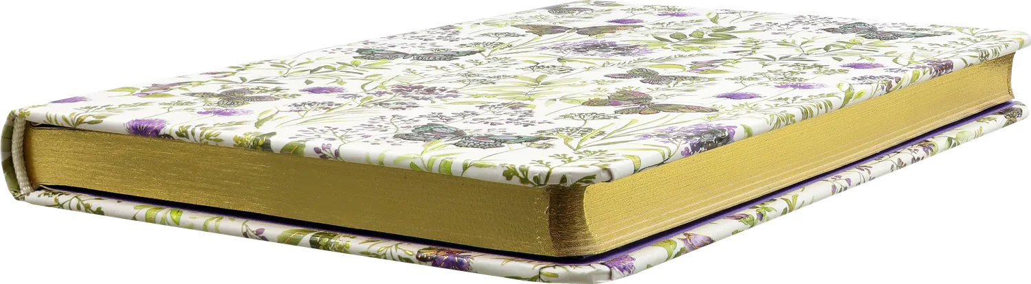 Peter Pauper Press Amethyst Butterflies journal linjert liten