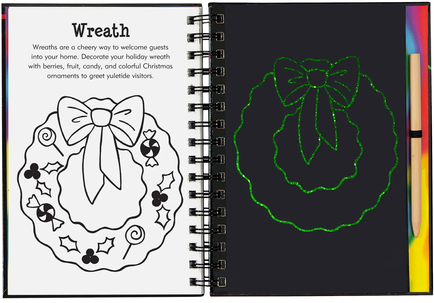Scratch and Sketch Merry Christmas skrapebok jul for barn