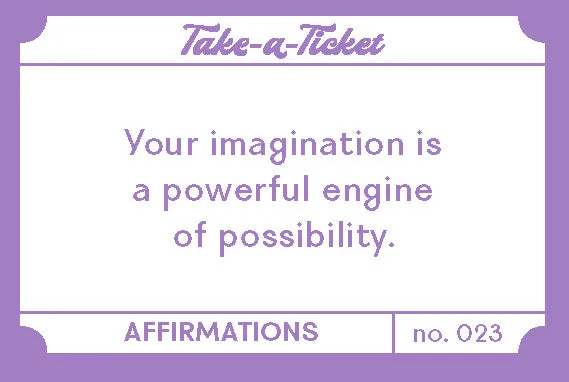 Chronicle Take-a-Ticket Affirmations kortboks 200 lapper