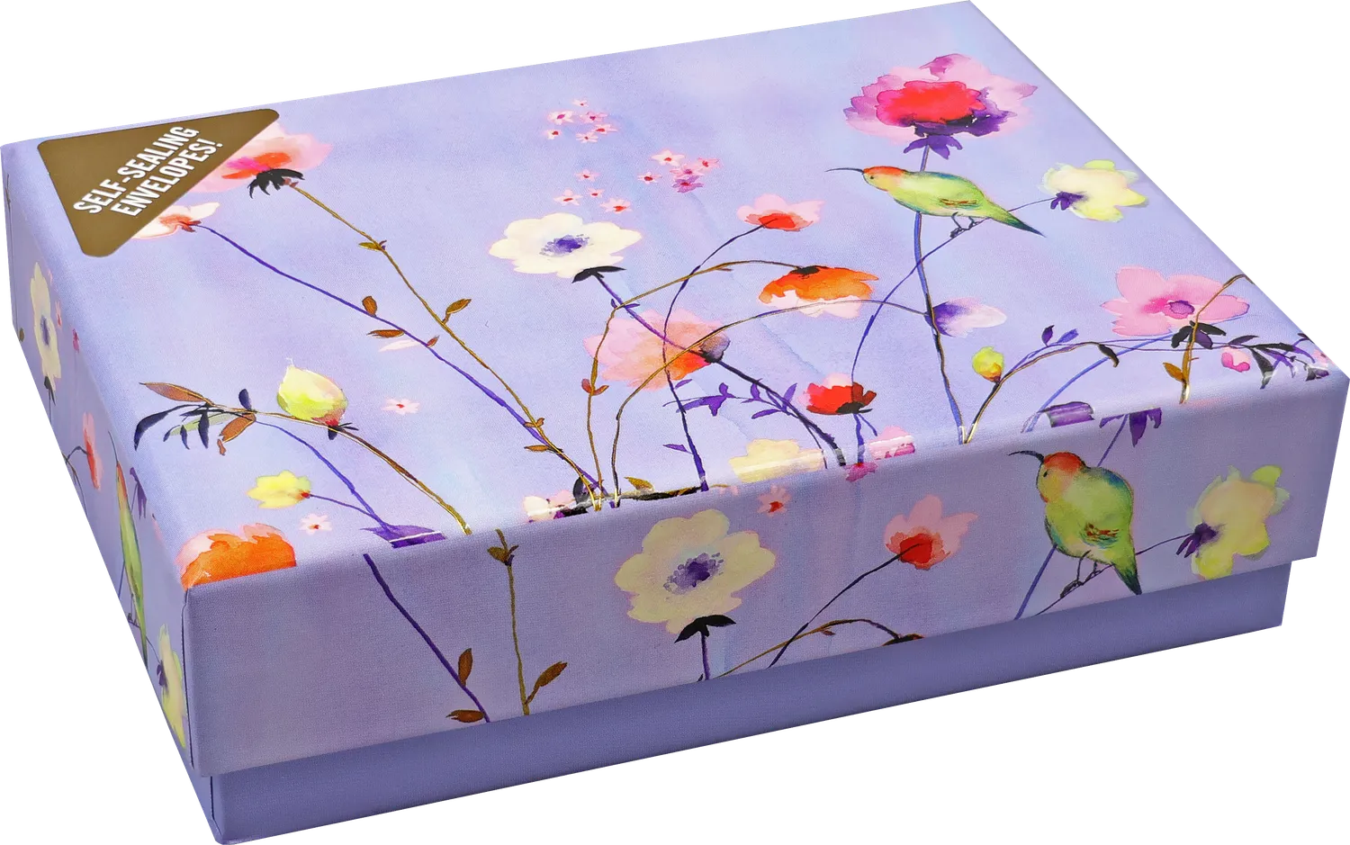 Peter Pauper Press Lavender Wildflowers notatkort 14 stk preget