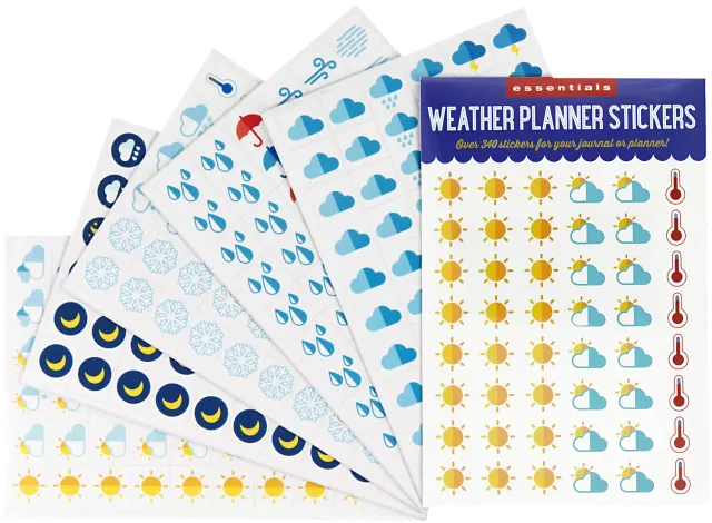 Peter Pauper Press Weather planleggingsmerker 300 stk