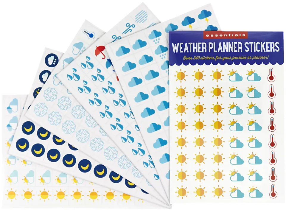 Peter Pauper Press Weather planleggingsmerker 300 stk
