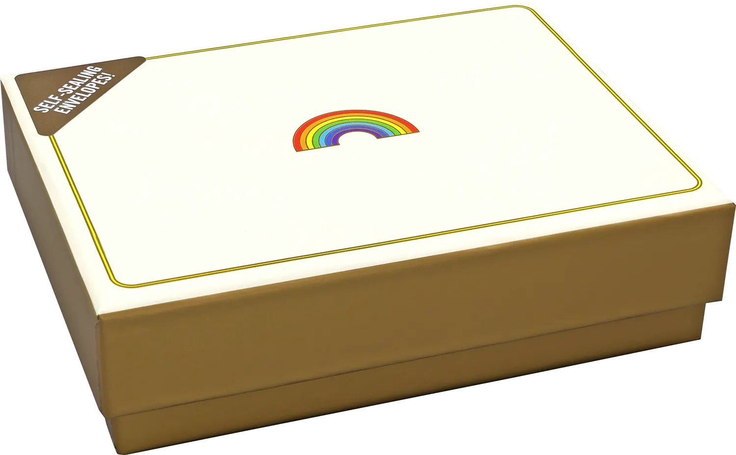 Peter Pauper Press Rainbow notatkort 14 stk gullfolie