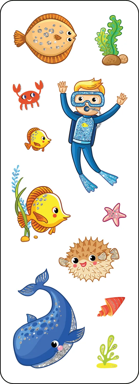 Peter Pauper Press Under the Sea klistremerker 70 stk
