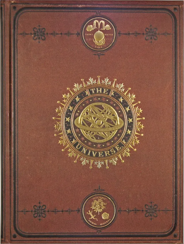 Peter Pauper Press The Universe Journal notatbok gullsnitt