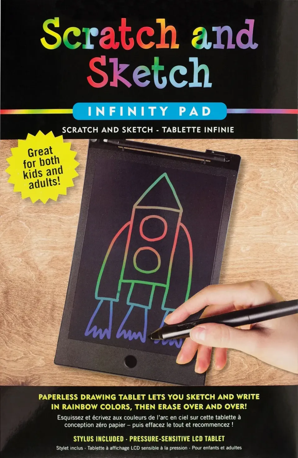 Peter Pauper Press Scratch and Sketch Infinity tegnebrett LCD