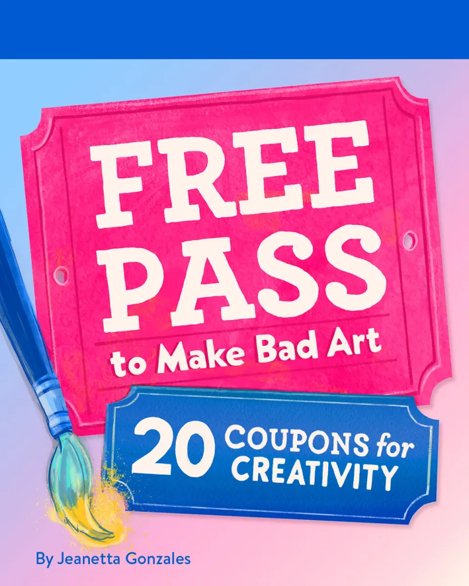 Chronicle Books Free Pass Bad Art kuponghefte 20 kreativitet