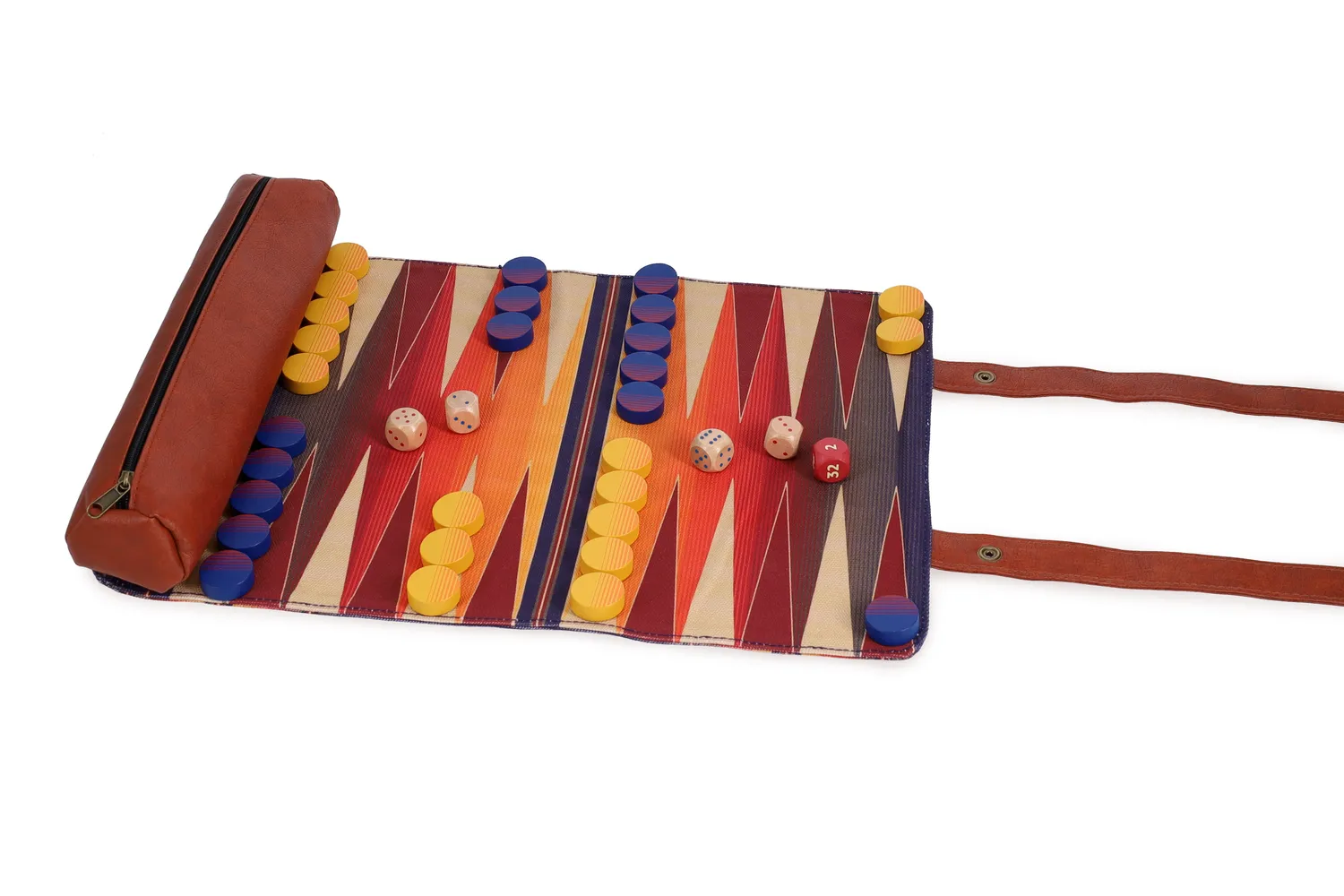 Abrams and Chronicle Pendleton Serape Pattern Backgammon reisespill