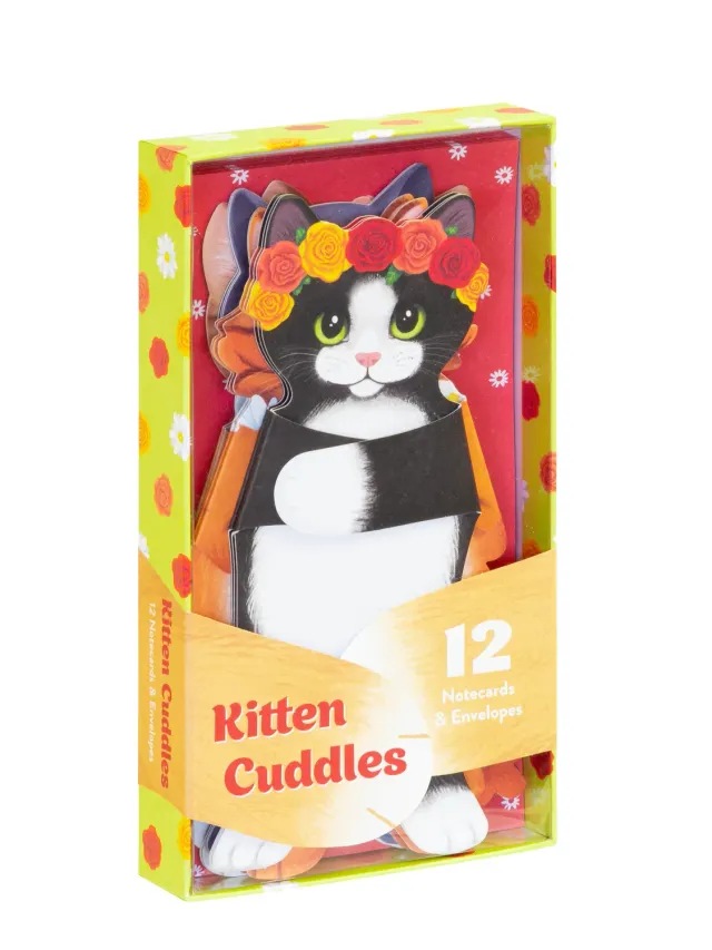 Chronicle Kitten Cuddles notatkort katt 12-pakning