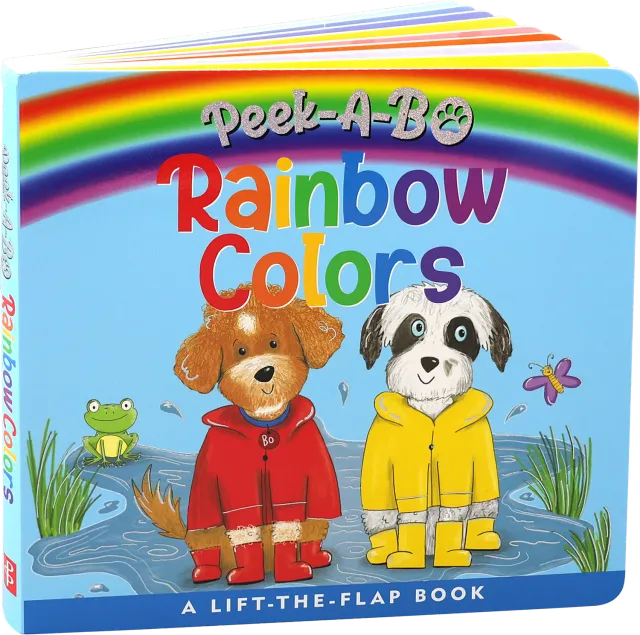 Peek-A-Bo Rainbow Colors klaffebok 16 sider