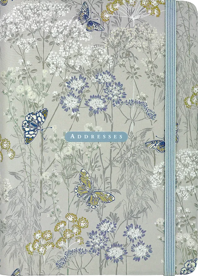 Peter Pauper Press Dusky Meadow adressebok blomstermønster