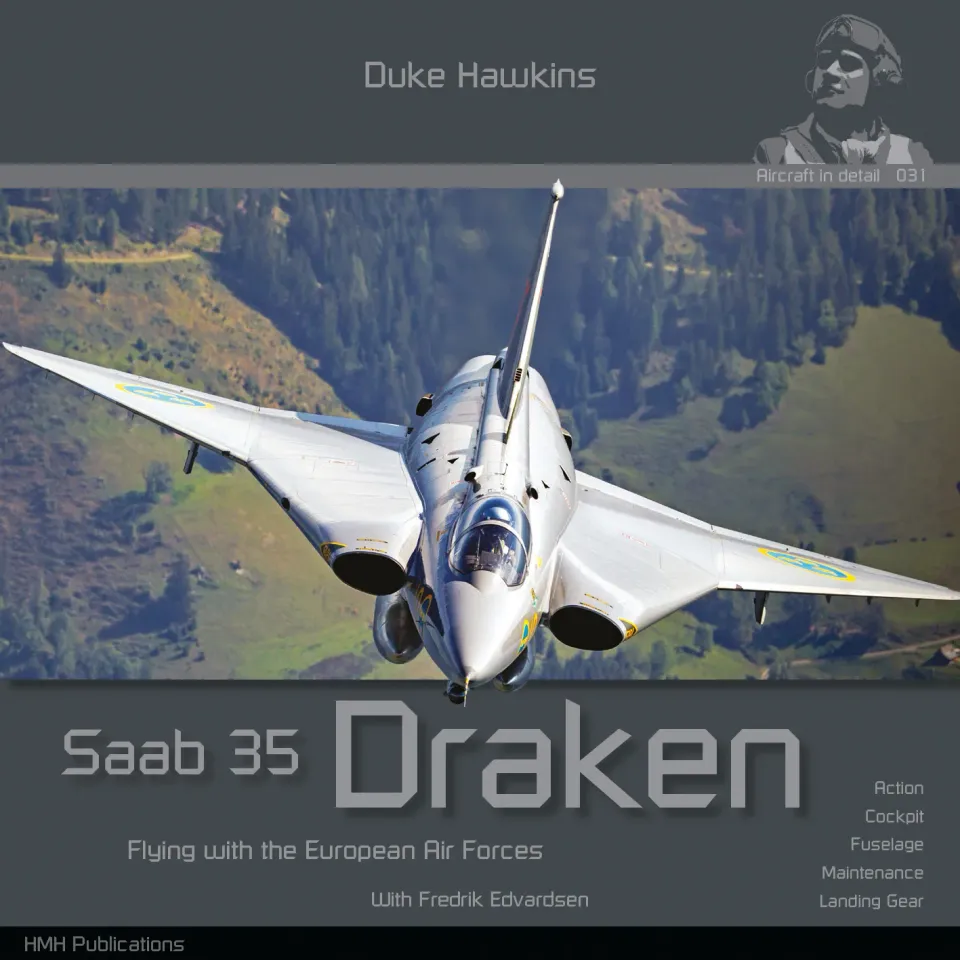 Duke Hawkins Saab 35 Draken bok jagerfly