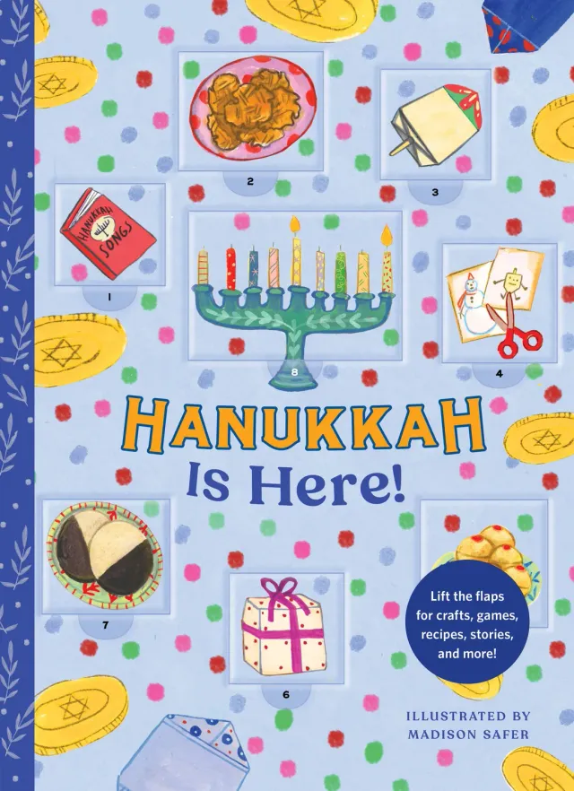 Hanukkah Is Here! barnebok innbundet nedtelling 8 luker