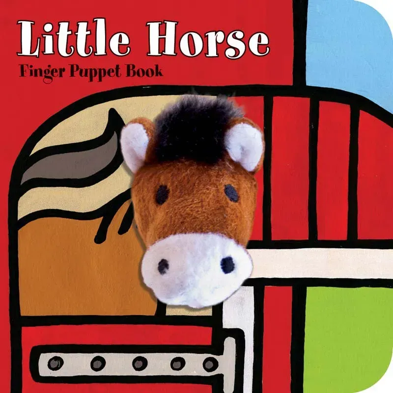 Abrams and Chronicle Little Horse fingerdukke bok plysj
