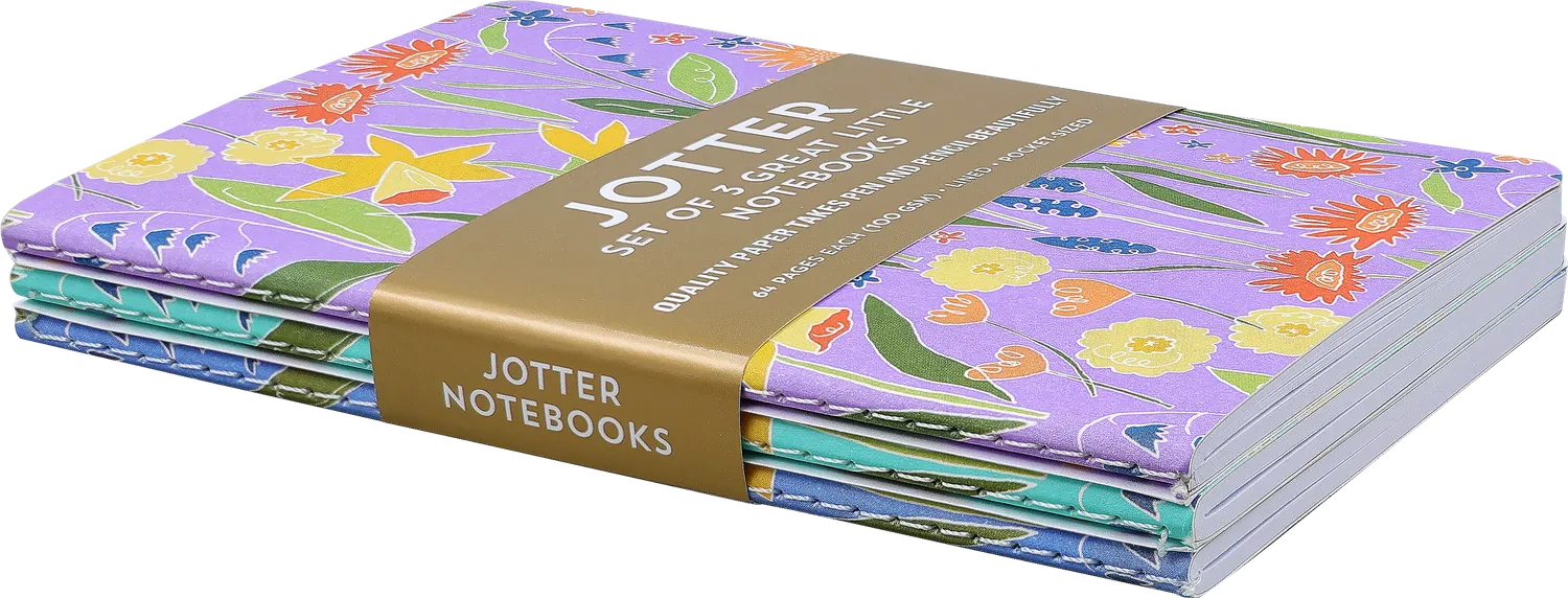 Peter Pauper Press Jotter Daffodils mininotatbøker 3 stk linjert