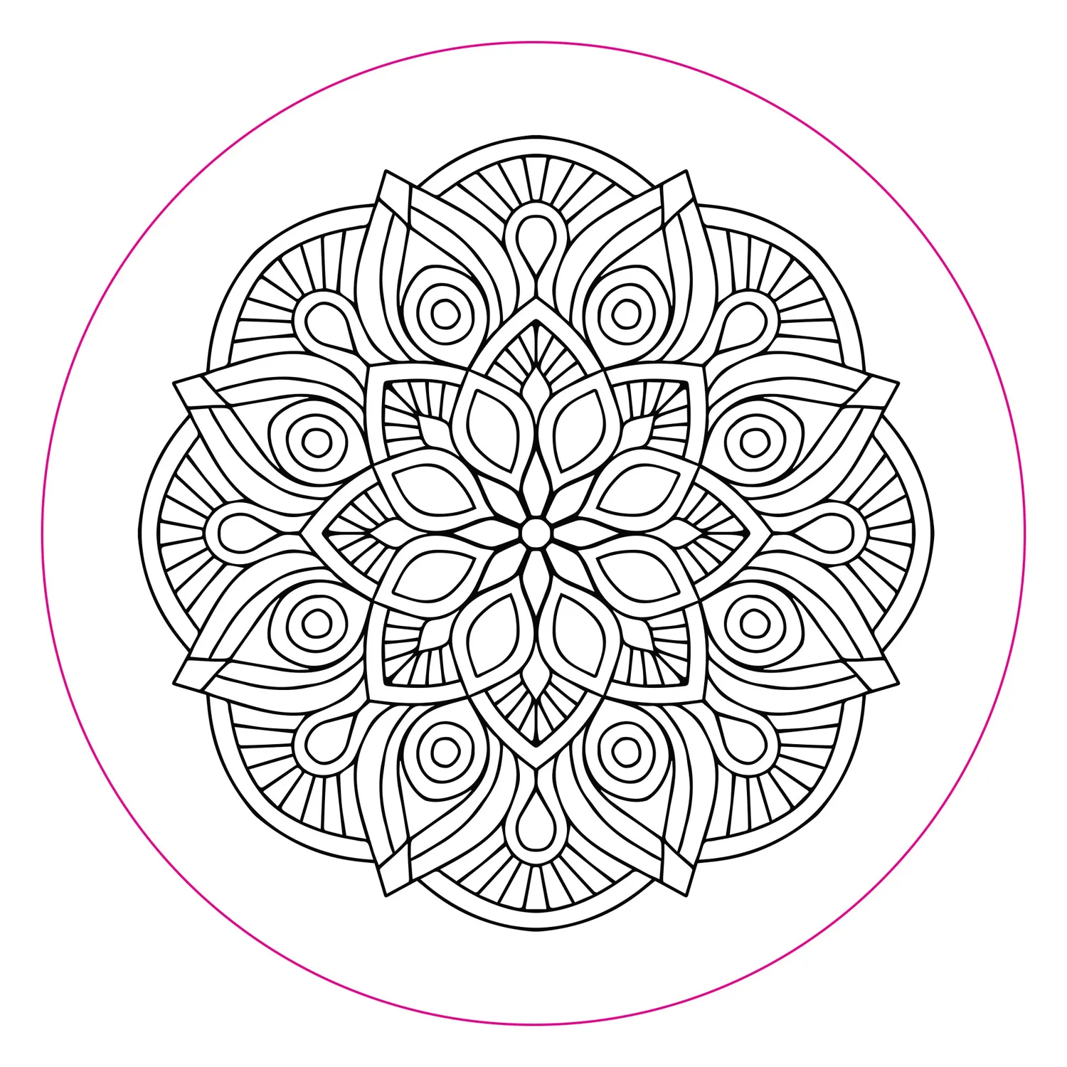 Peter Pauper Press Mandalas broderimønster strykeoverføring 10 stk