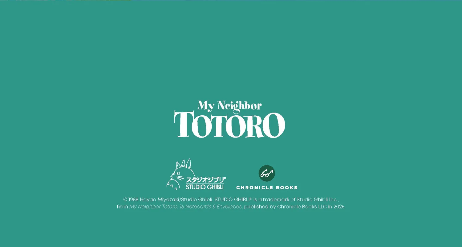 Studio Ghibli Totoro notatkort 16-pakning gave