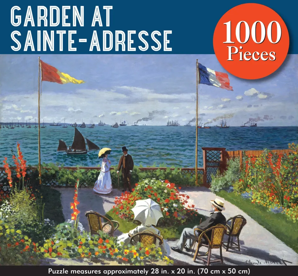 Peter Pauper Press Garden at Sainte-Adresse puslespill 1000 brikker Monet