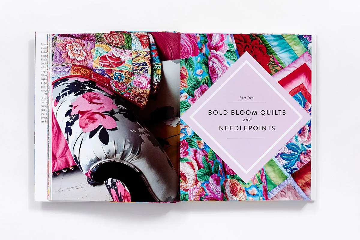 Abrams Kaffe Fassett Bold Blooms innbundet quiltbok