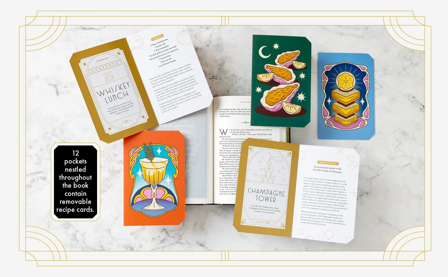 Chronicle Books The Great Gatsby innbundet 15 oppskrifter 20-tallet