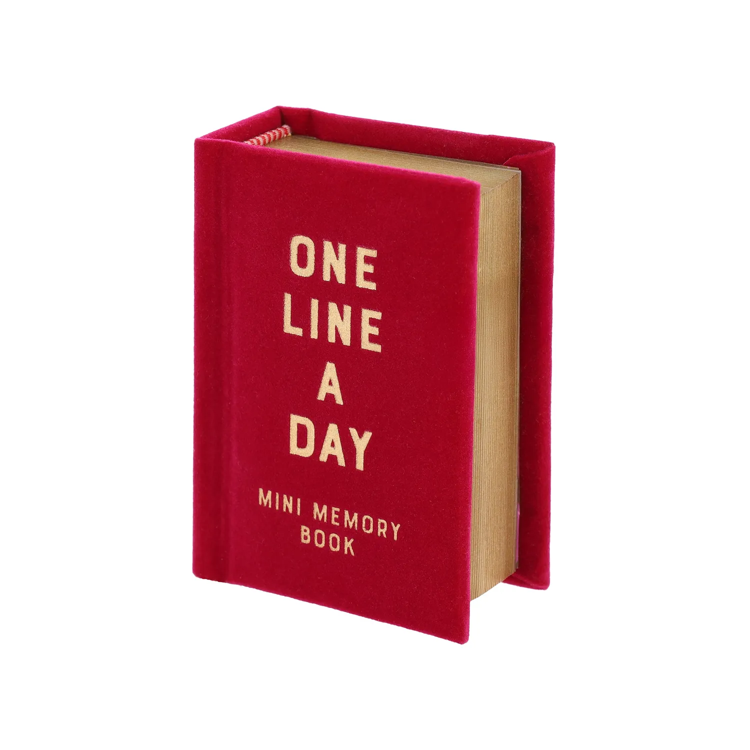 Abrams & Chronicle Books One Line a Day Rose Velvet minnebok