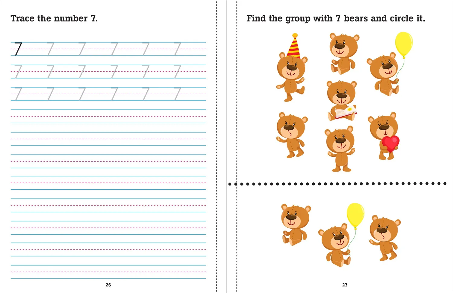 Peter Pauper Press Preschool Math arbeidsbok tall 1-10 pocket