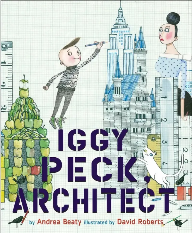 Iggy Peck Architect bildebok innbundet Questioneers