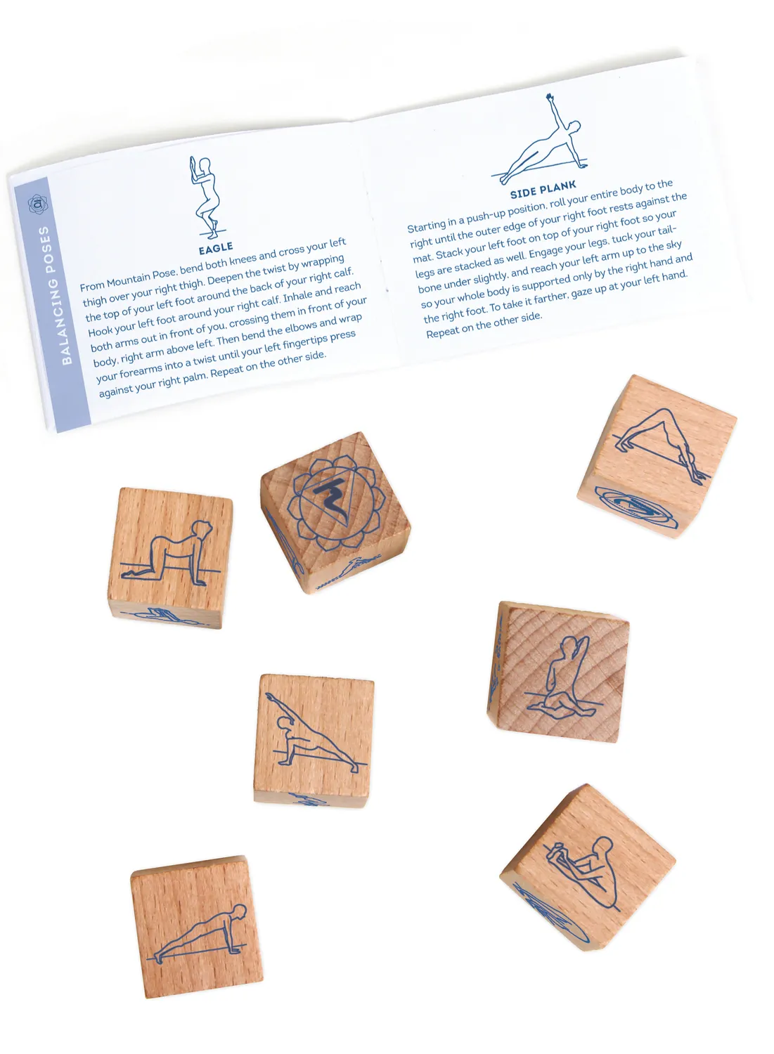 Chronicle Books Yoga Dice spill treterninger 7 stk chakra