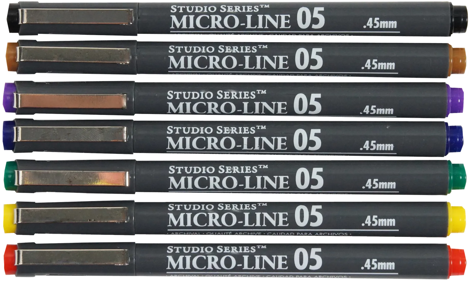 Studio Series Color Micro-Line Pen Set tusjpenner 7 farger