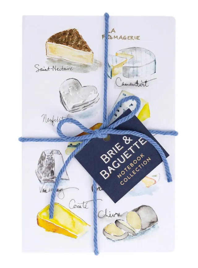 Chronicle Books Brie & Baguette Notebook Collection notatbøker 2-pk linjert