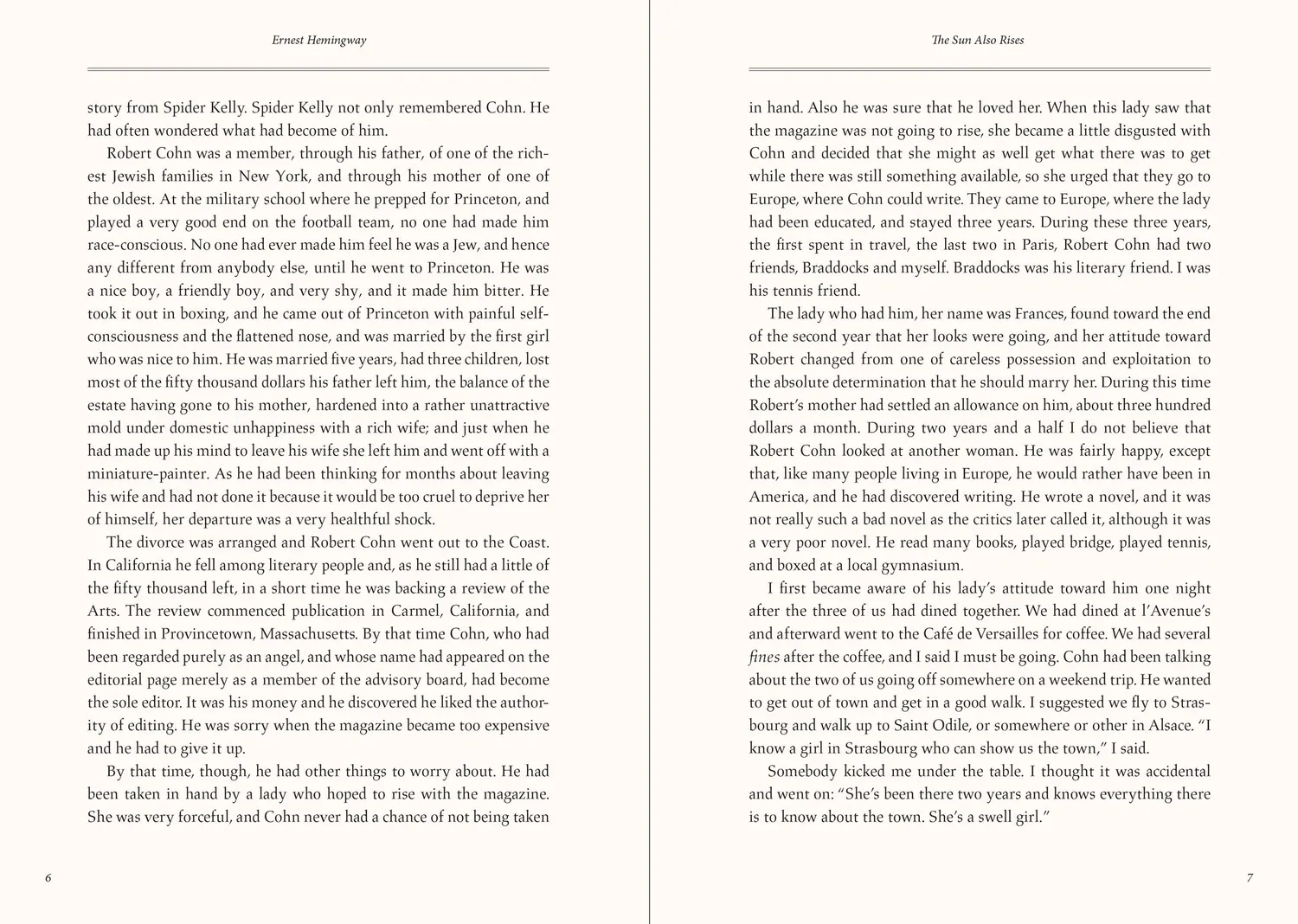 Ernest Hemingway Sun Also Rises bok innbundet gaveutgave