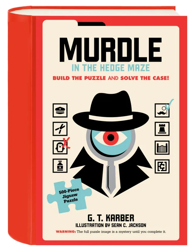 Abrams & Chronicle Books Murdle Hedge Maze puslespill 500 brikker