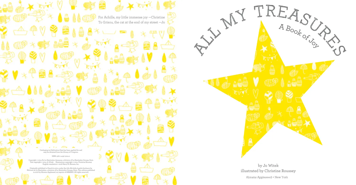 Abrams and Chronicle All My Treasures pappbok følelser