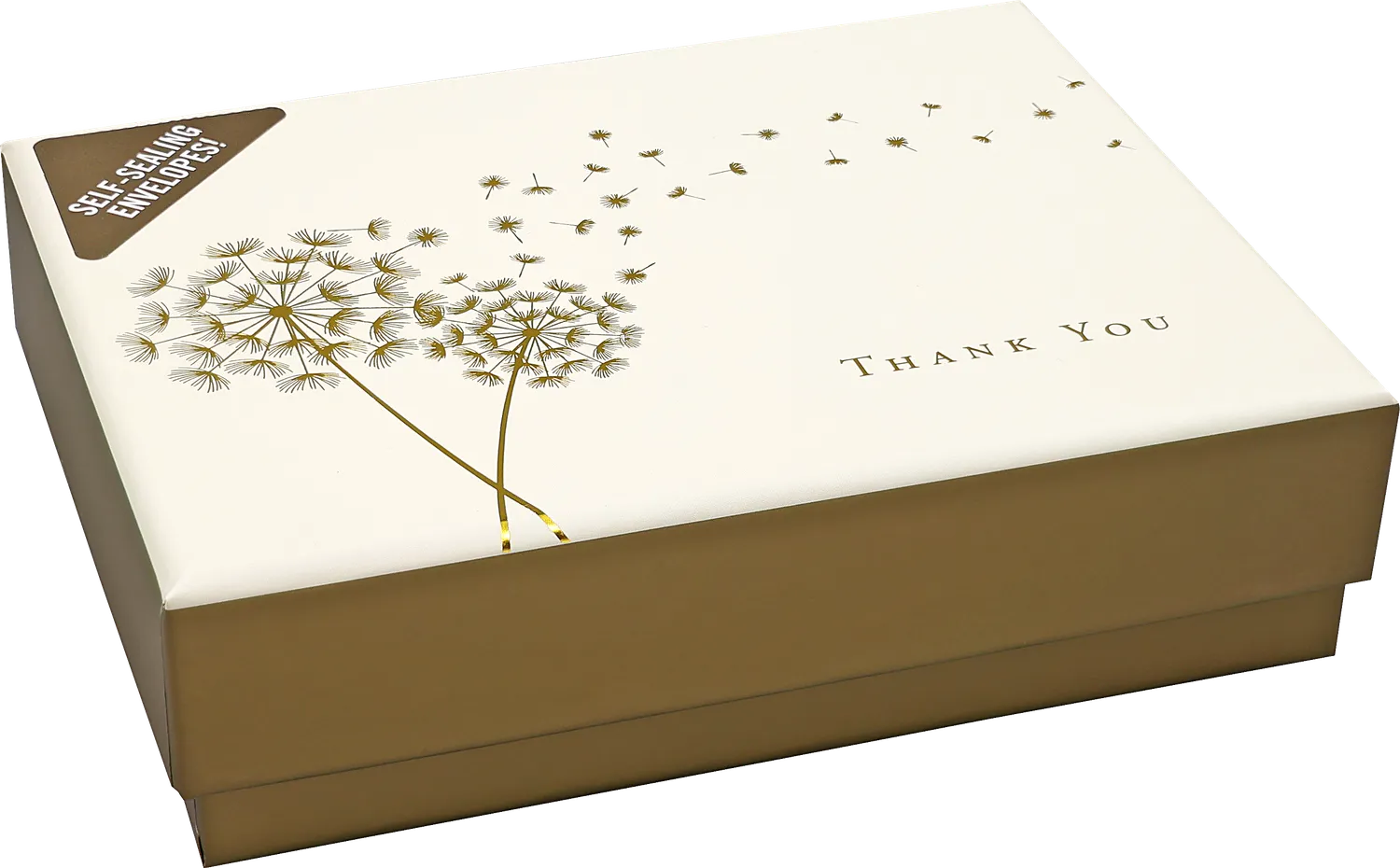 Peter Pauper Press Dandelion Wishes takkekort 14 stk gullfolie