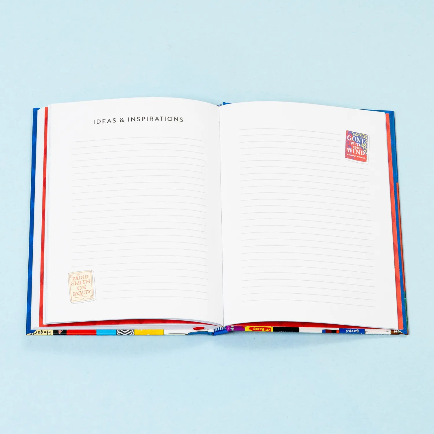 Bibliophile Reader's Journal notatbok lesedagbok illustrert