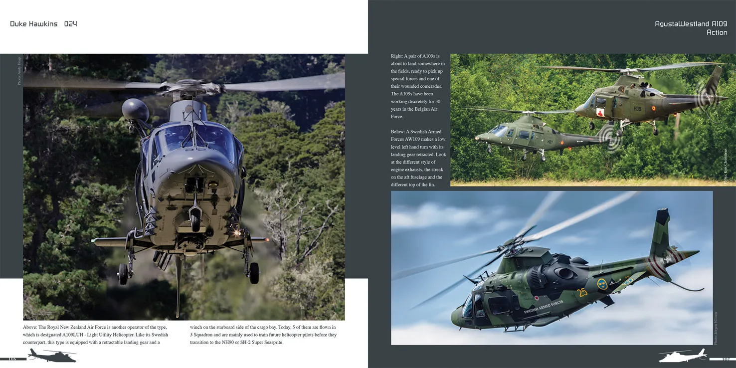Duke Hawkins A109 helikopterbok walkaround