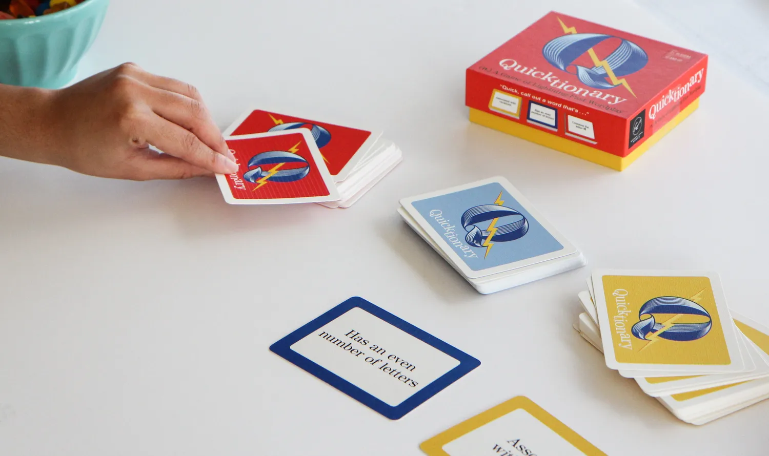 Chronicle Books Quicktionary kortspill ordspill