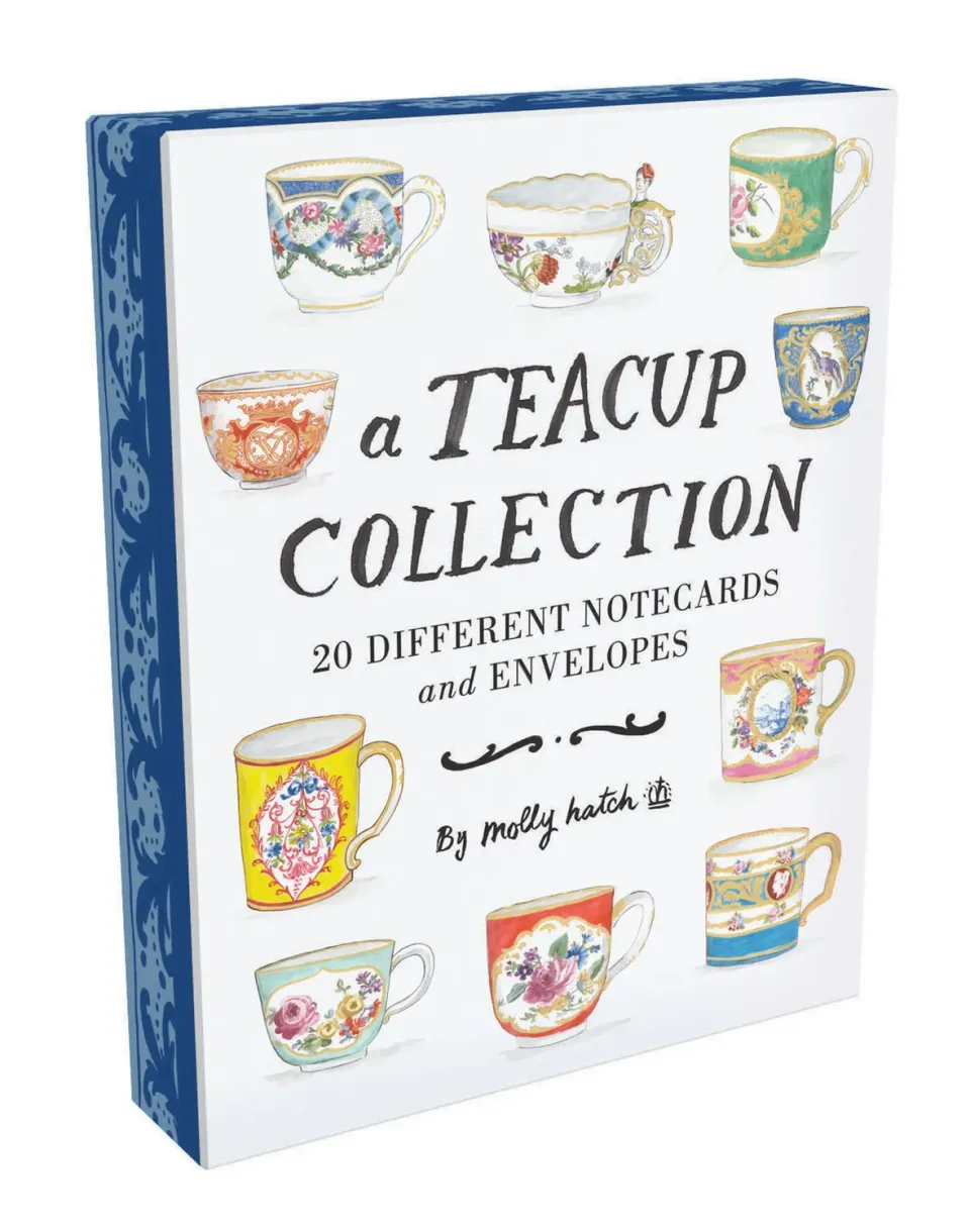 Chronicle A Teacup Collection kortsett 20 notatkort konvolutter