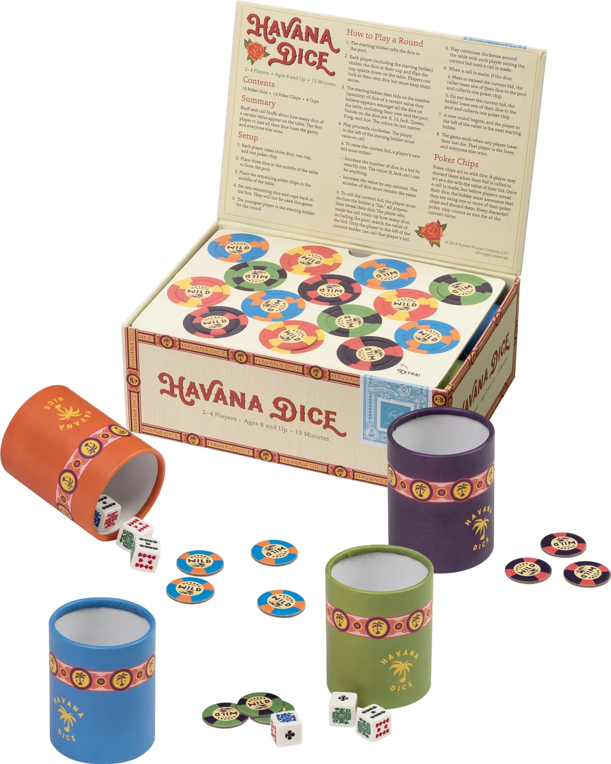 Abrams and Chronicle Havana Dice terningspill 2-4 spillere bløff