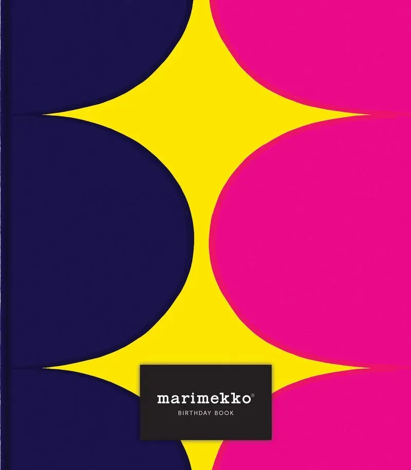 Marimekko Birthday Book bursdagsbok i stoffbind