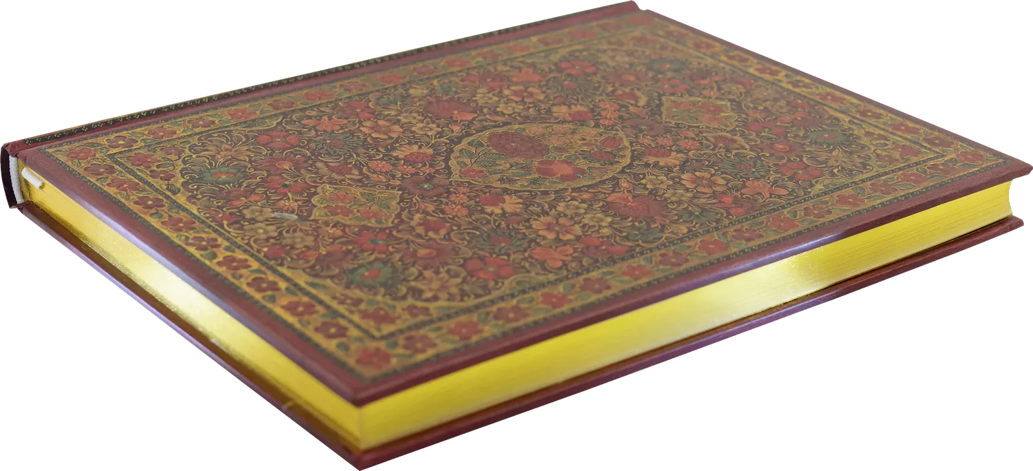 Peter Pauper Press Gilded Floral notatbok linjert gullsnitt