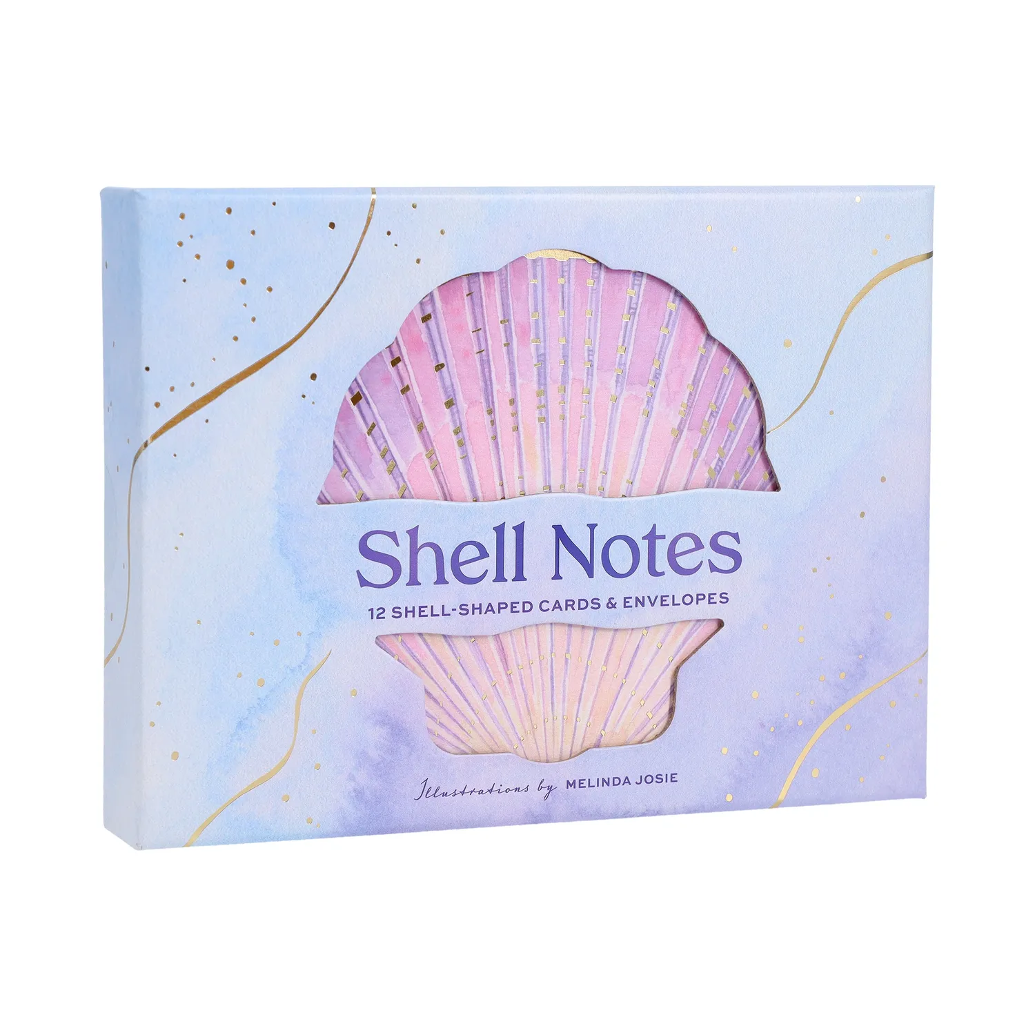 Abrams and Chronicle Shell Notes kort 12-pakning skjell