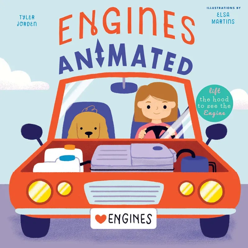 Abrams Engines Animated pappbok motorer interaktiv 0-3 år