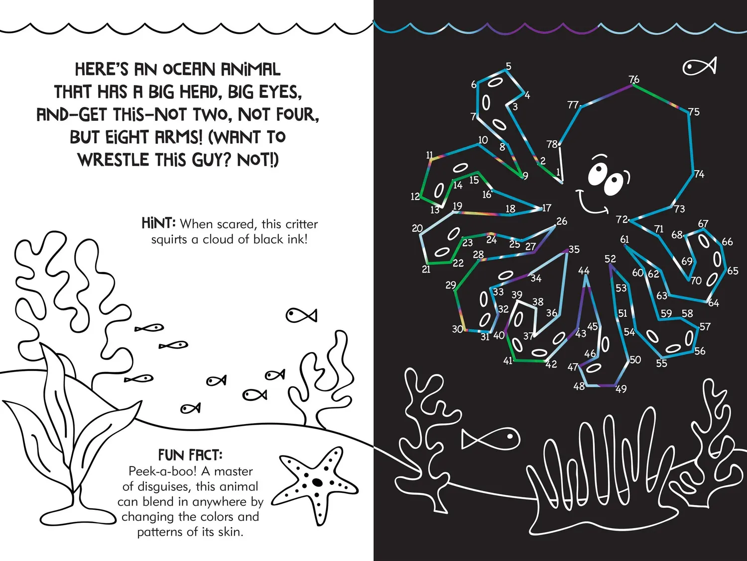 Peter Pauper Press Scratch and Sketch Dot-to-Dot Animals aktivitetsbok dyr