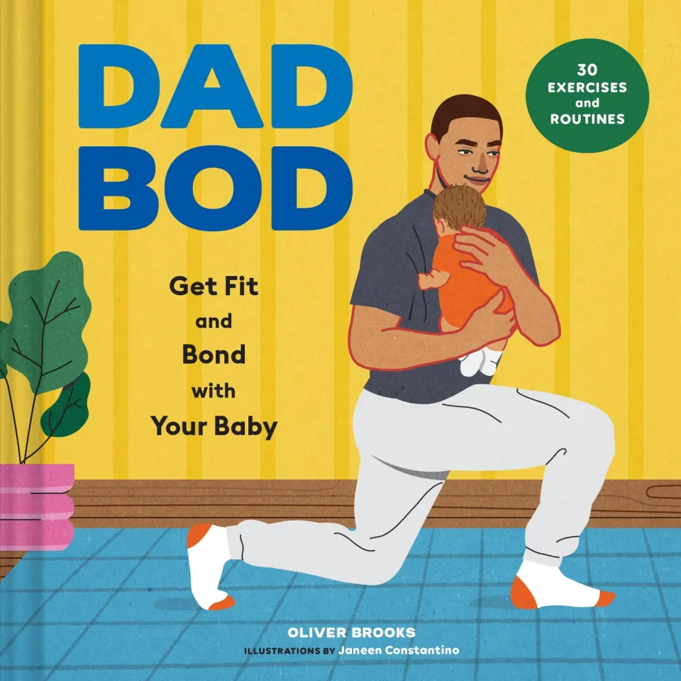 Abrams and Chronicle Dad Bod treningsbok innbundet babyøvelser