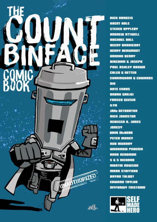 Count Binface Comic Book pocketbok satire 72 sider