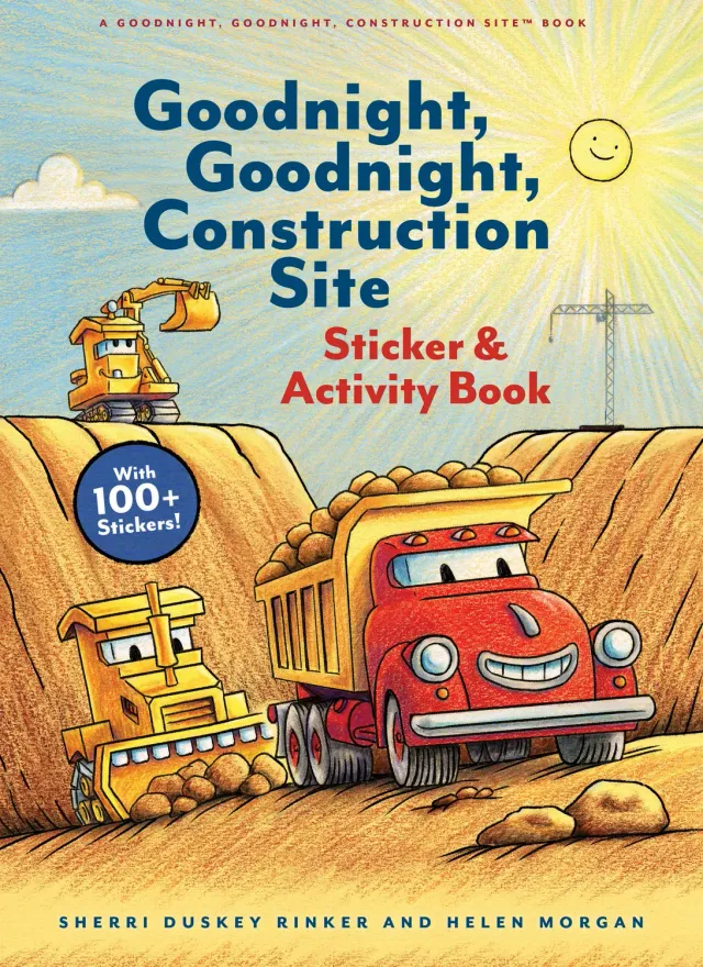 Chronicle Books Goodnight Construction Site Sticker aktivitetsbok med klistremerker
