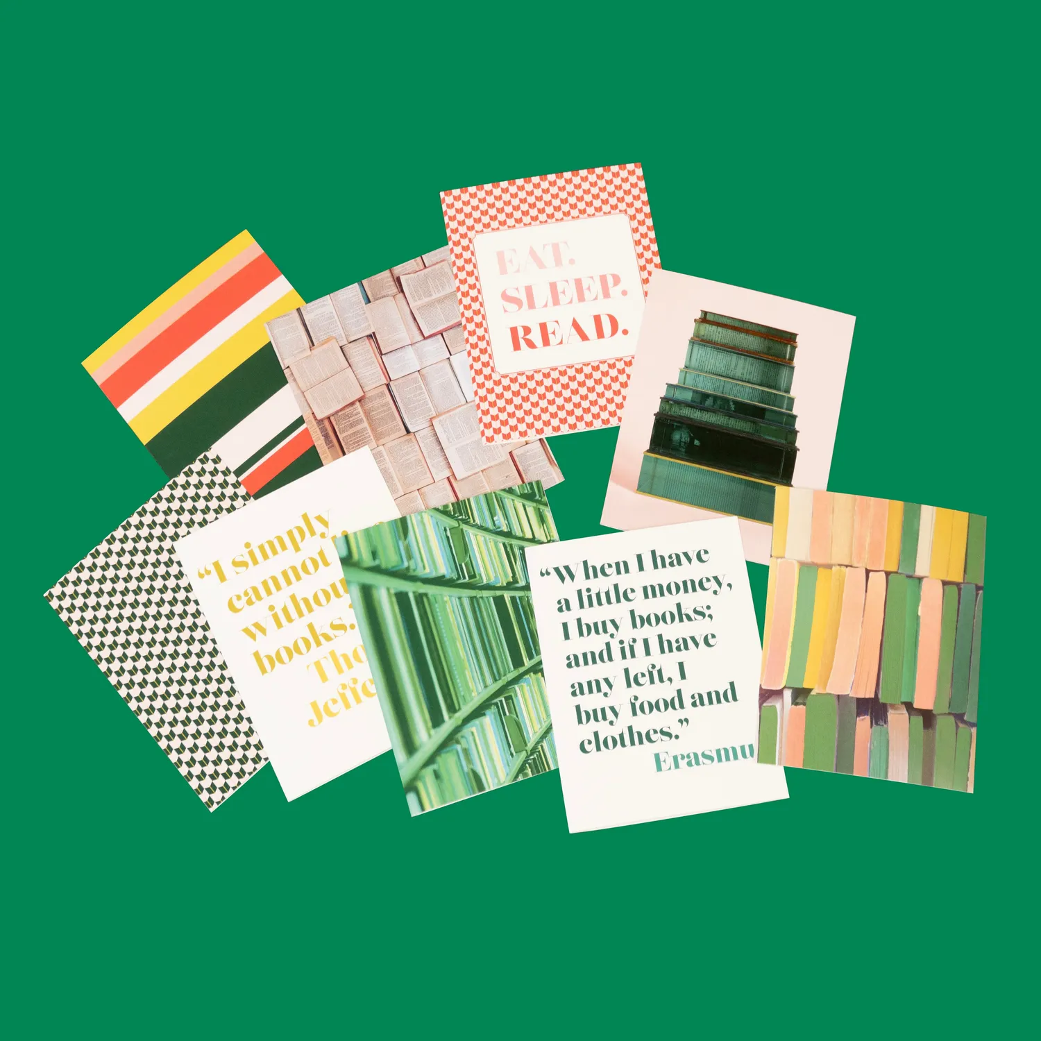 Chronicle Books I'd Rather Be Reading notecards 20 stk bokorm