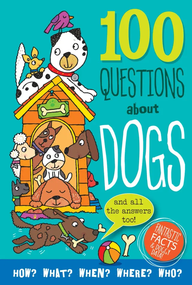 Peter Pauper Press 100 Questions Dogs barnebok innbundet hund
