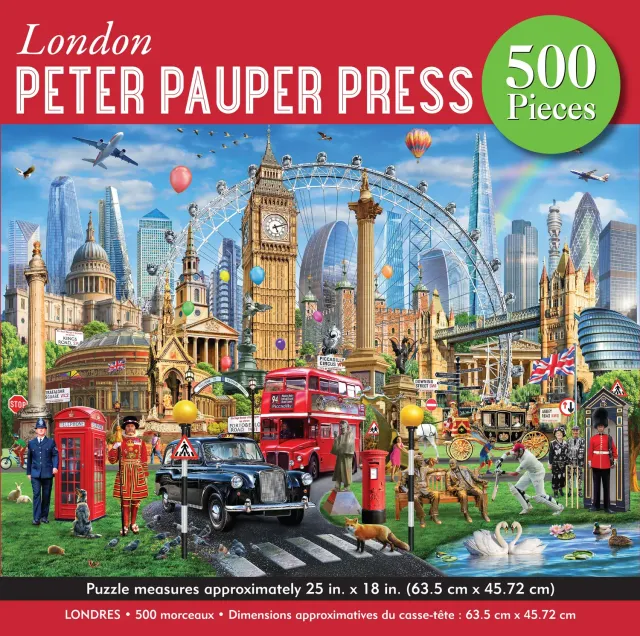Peter Pauper Press London 500 Piece Jigsaw Puzzle puslespill